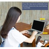 32 inch Privacyfilter voor 32 inch beeldverhouding 16:9 computermonitor privacyfolie displayfilter privacy anti-spy blauw licht filter & anti-verblinding filter eenvoudig aan en uit te