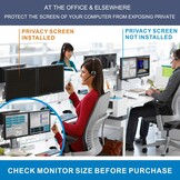 32 inch Privacyfilter voor 32 inch beeldverhouding 16:9 computermonitor privacyfolie displayfilter privacy anti-spy blauw licht filter & anti-verblinding filter eenvoudig aan en uit te