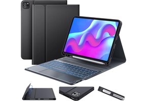 Toetsenbord met Touchpad voor iPad Air 11" & Pro 11" - Zwart, 73% Korting!