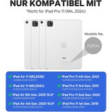 Hoes met QWERTZ Toetsenbord & Touchpad voor iPad Air/Pro 11" - 76% Korting!