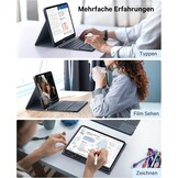 Hoes met QWERTZ Toetsenbord & Touchpad voor iPad Air/Pro 11" - 76% Korting!