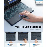 Hoes met QWERTZ Toetsenbord & Touchpad voor iPad Air/Pro 11" - 76% Korting!