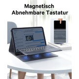 Toetsenbord met Touchpad voor iPad Air 11" & Pro 11" - Zwart, 73% Korting!