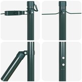 vidaXL Hekpalen 13 pcs Groen Ø32mm 210 cm Gegalvaniseerd staal