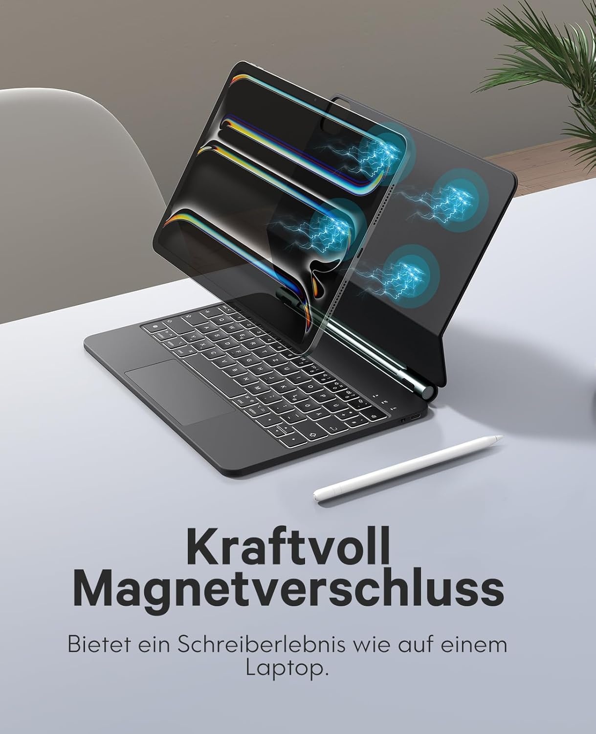 Earto Pro 11 2024 Magic Keyboard Hoes met Touchpad en Verlichting