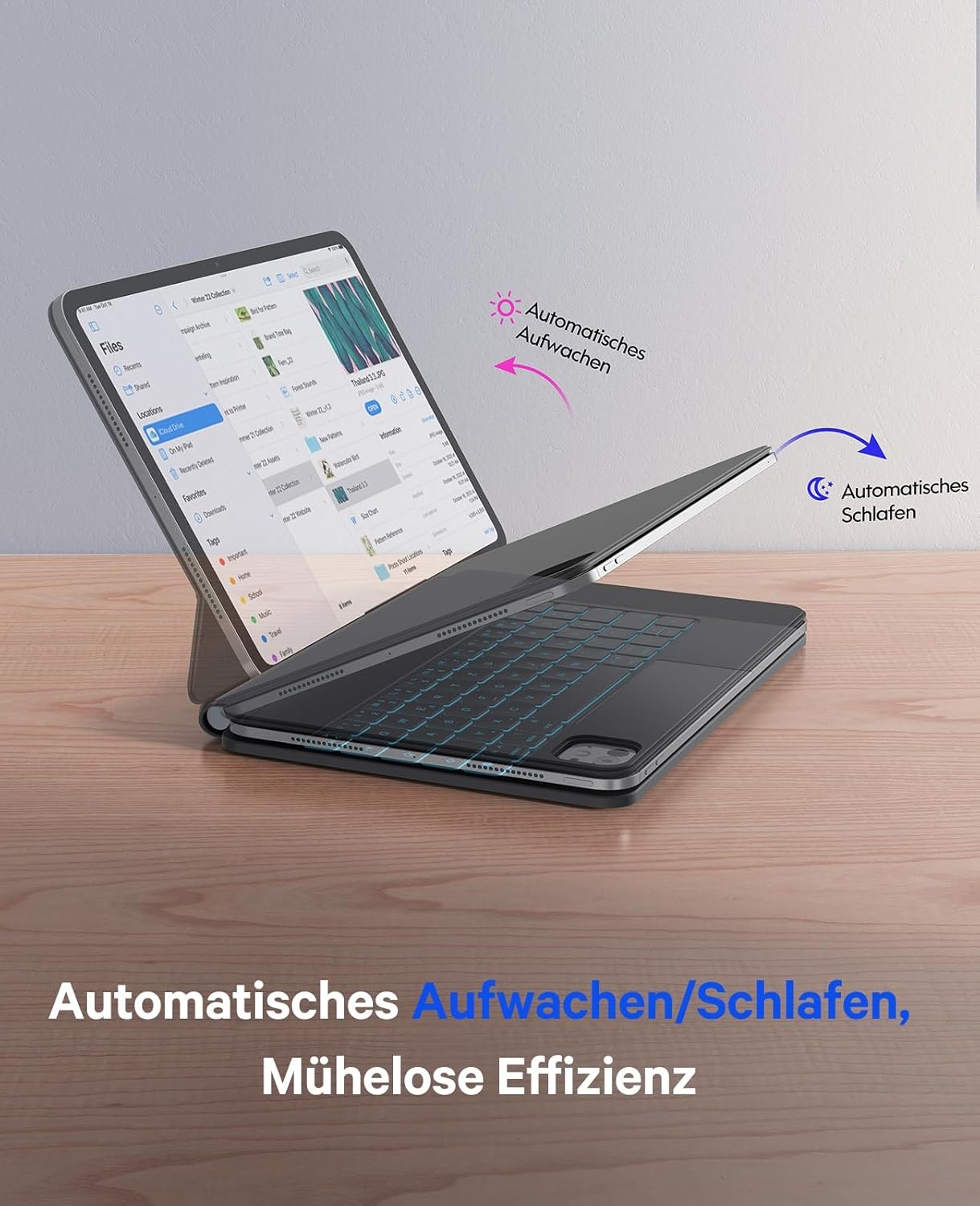 Earto Pro 11 2024 Magic Keyboard Hoes met Touchpad en Verlichting