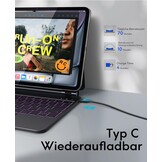 Earto Pro 11 2024 Magic Keyboard Hoes met Touchpad en Verlichting