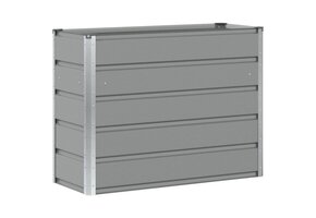 Retourtje: Lichtgrijze Stalen Plantenbak 100x40x75 cm - 33% Korting