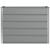 vidaXL Plantenbak Lichtgrijs 100 x 40 x 75 cm Staal