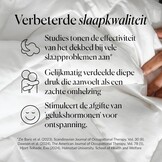 CURA Pearl Classic 135x200 11kg Premium Katoenen Verzwaringsdeken – Weighted blanket en dekbed - Slapeloosheid Stress Angst Verlichting, Wit