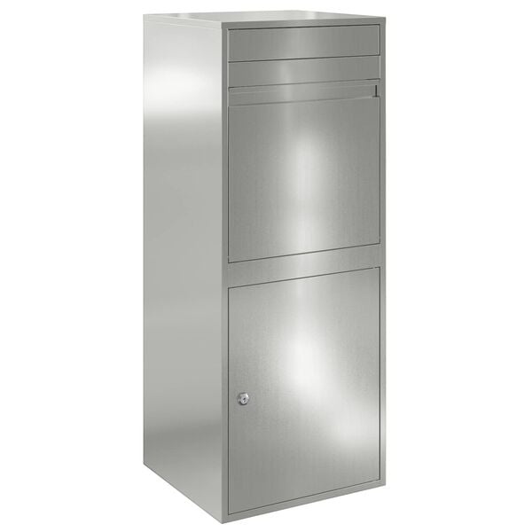 vidaXL Pakket inwerp box Zwart 41 x 38 x 103 cm Gegalvaniseerd staal