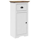 vidaXL Badkamerkast BODO 44x30x90 cm wit en bruin