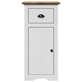 vidaXL Badkamerkast BODO 44x30x90 cm wit en bruin