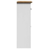 vidaXL Badkamerkast BODO 44x30x90 cm wit en bruin