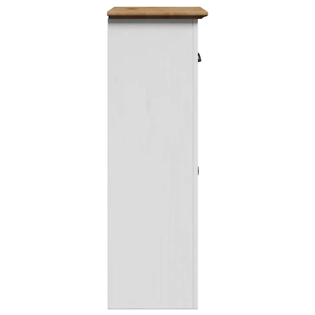 vidaXL Badkamerkast BODO 44x30x90 cm wit en bruin