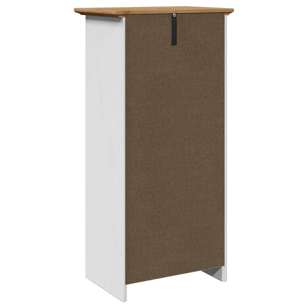 vidaXL Badkamerkast BODO 44x30x90 cm wit en bruin
