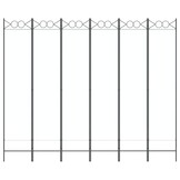 vidaXL Kamerscherm met 6 panelen 240x200 cm stof wit