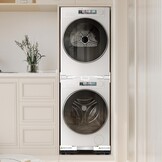 NIUXX Universele Stapelkit Wasmachine en Droger 53-68 cm met Uitschuifbare Plank