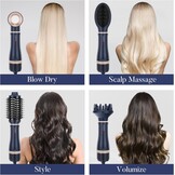 4-in-1 Haardroger Borstelset met Ionic Care, Blauw