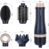 4-in-1 Haardroger Borstelset met Ionic Care, Blauw