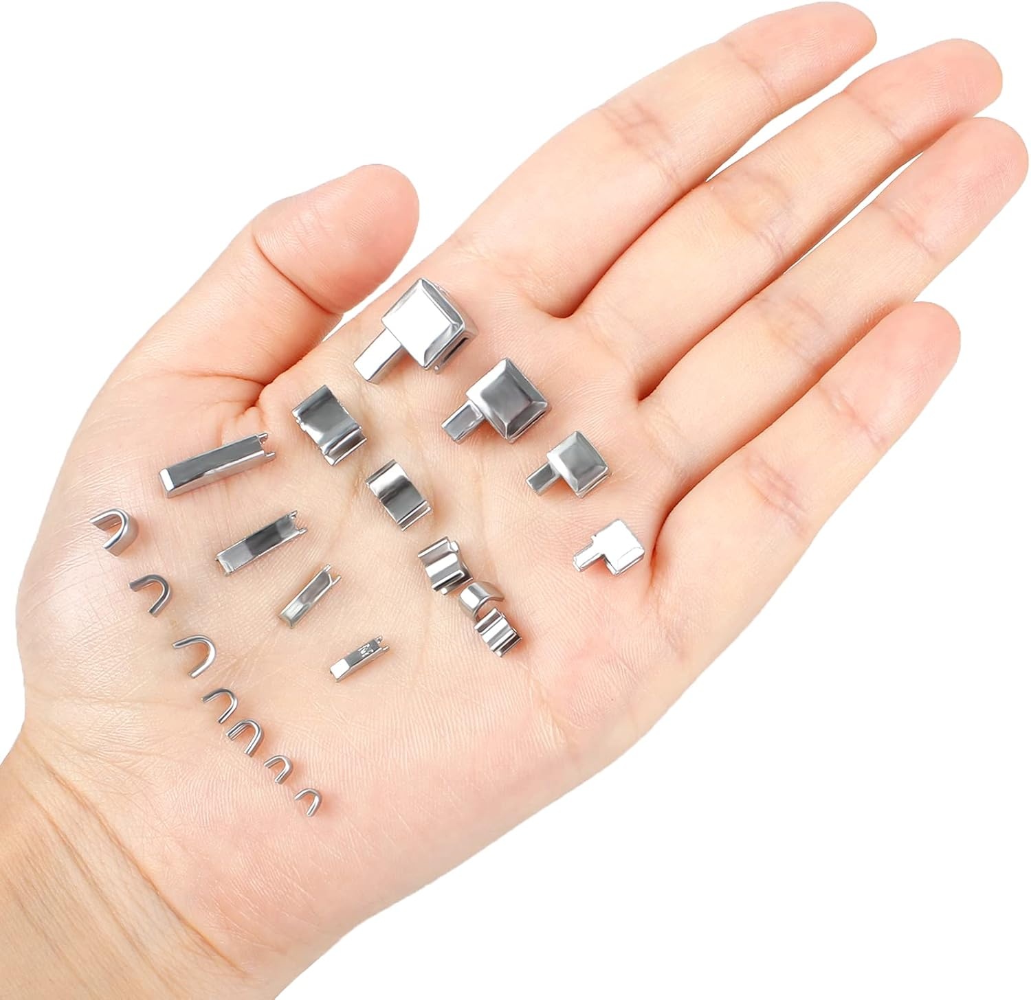 60 stuks Zip Reparatieset, invoegpin bodem, stop, metalen kop schuifregelaars houder met 1 stuk rits installeren tang gereedschap voor naaien kleding ambachten (zilver, zwart, brons)