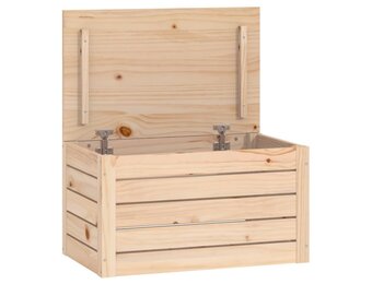 vidaXL Opbergbox 59,5x36,5x33 cm massief grenenhout