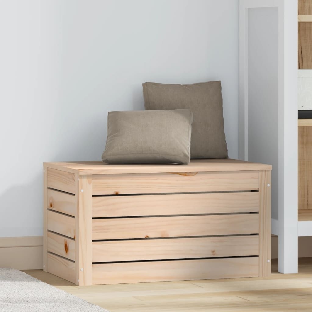 vidaXL Opbergbox 59,5x36,5x33 cm massief grenenhout