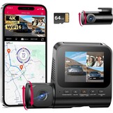 V630 Dashcam, 4K + 1080p + 1080p, 2,4 inch IPS, verborgen dashcam, auto, GPS autocamera, 24 uur buffer parkeermodus, autocamera, ultra nachtzicht, mini-dashcam, 170° groothoek, autocamera