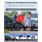 V630 Dashcam, 4K + 1080p + 1080p, 2,4 inch IPS, verborgen dashcam, auto, GPS autocamera, 24 uur buffer parkeermodus, autocamera, ultra nachtzicht, mini-dashcam, 170° groothoek, autocamera