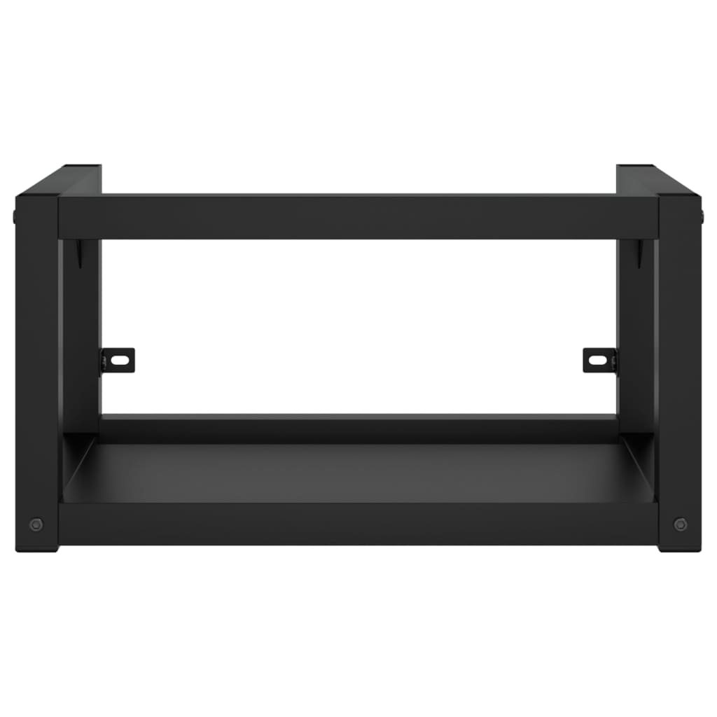 Wastafelframe Wandmontage Zwart 59x38x31 cm - 77% Korting