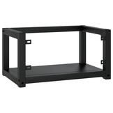 Wastafelframe Wandmontage Zwart 59x38x31 cm - 77% Korting
