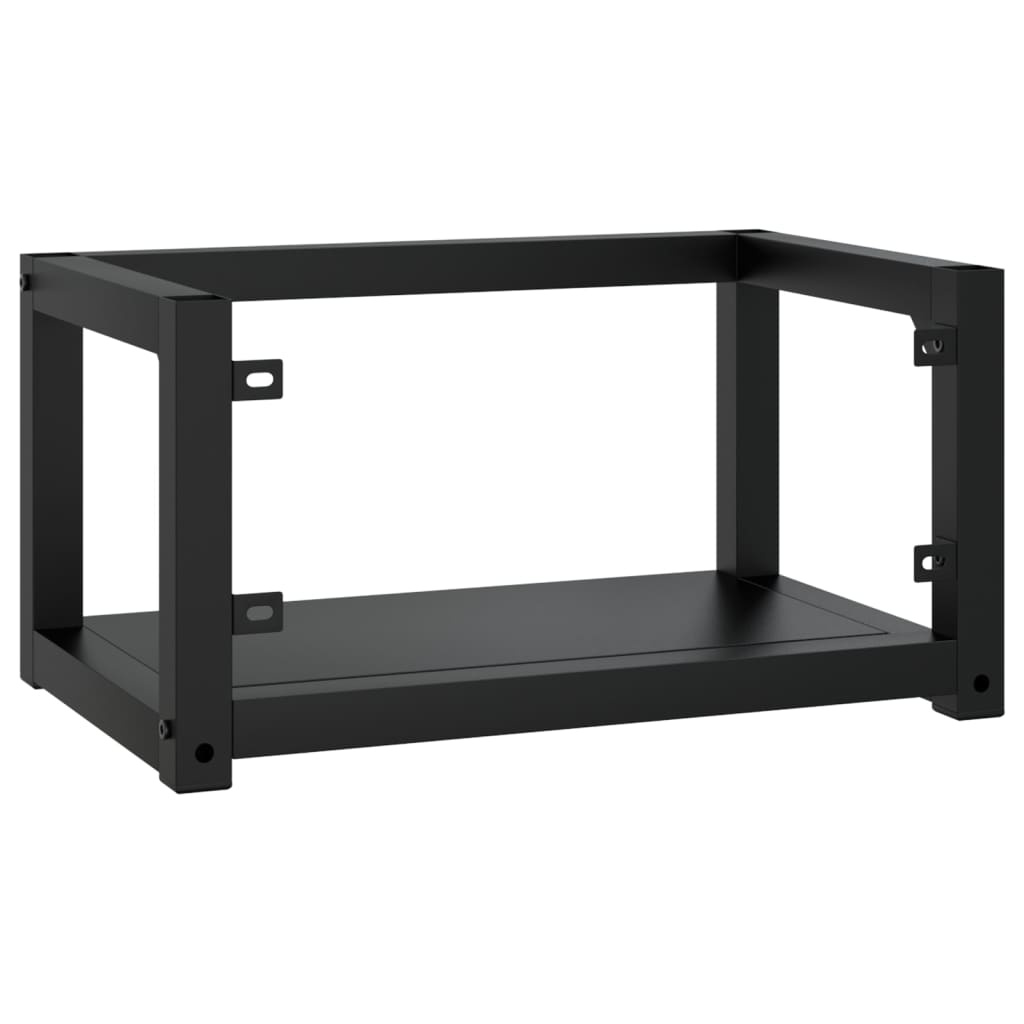 Wastafelframe Wandmontage Zwart 59x38x31 cm - 77% Korting