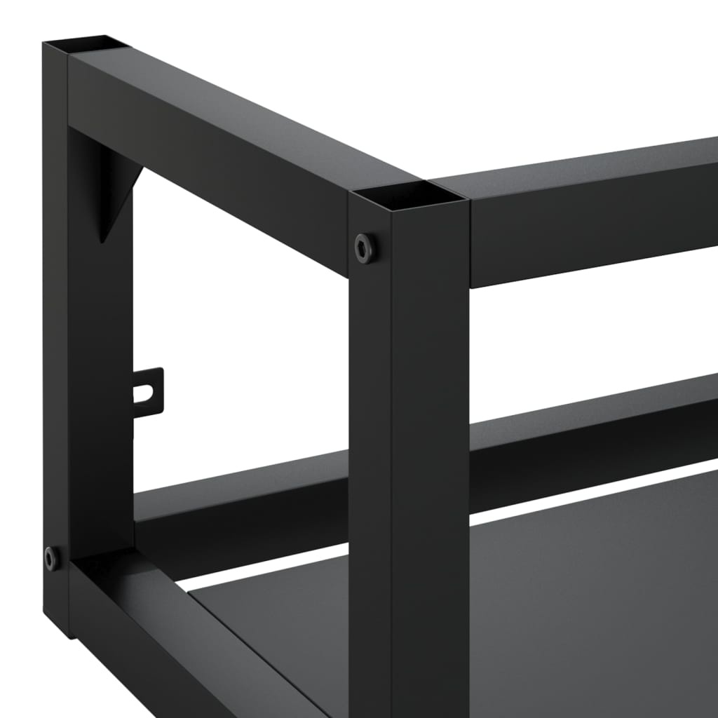 Wastafelframe Wandmontage Zwart 59x38x31 cm - 77% Korting
