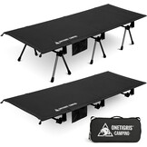 OneTigris SUPRANUBIS Veldbed, inklapbaar, 190 x 70 cm, draagbaar campingbed, opvouwbaar, licht, opklapbed, camping, tot 150 kg, voor tent, outdoor, reizen, tuin, kantoor