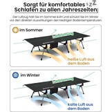 OneTigris SUPRANUBIS Veldbed, inklapbaar, 190 x 70 cm, draagbaar campingbed, opvouwbaar, licht, opklapbed, camping, tot 150 kg, voor tent, outdoor, reizen, tuin, kantoor
