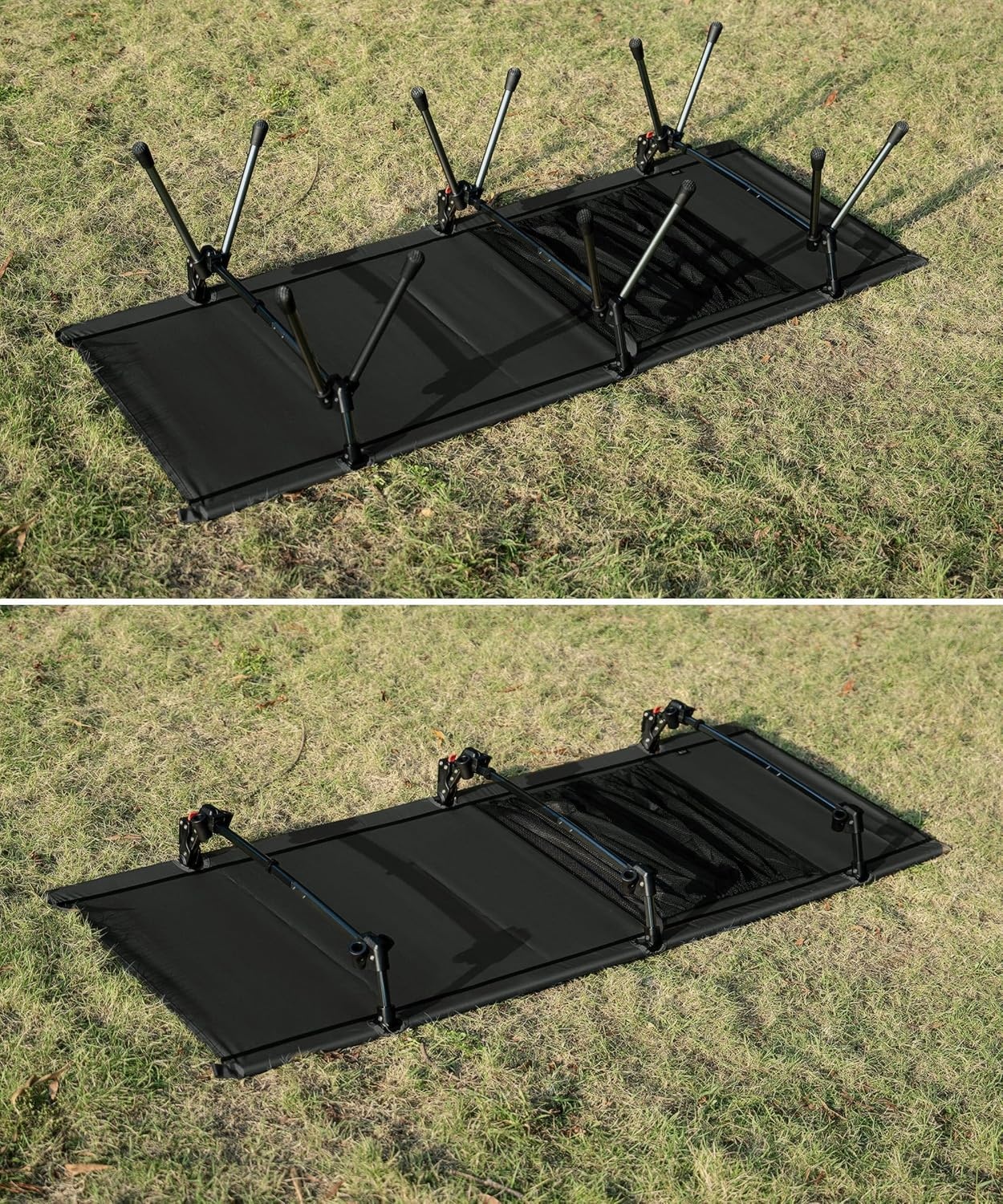 OneTigris SUPRANUBIS Veldbed, inklapbaar, 190 x 70 cm, draagbaar campingbed, opvouwbaar, licht, opklapbed, camping, tot 150 kg, voor tent, outdoor, reizen, tuin, kantoor