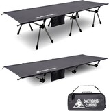 OneTigris SUPRANUBIS Veldbed, inklapbaar, 190 x 70 cm, draagbaar campingbed, opvouwbaar, licht, opklapbed, camping, tot 150 kg, voor tent, outdoor, reizen, tuin, kantoor