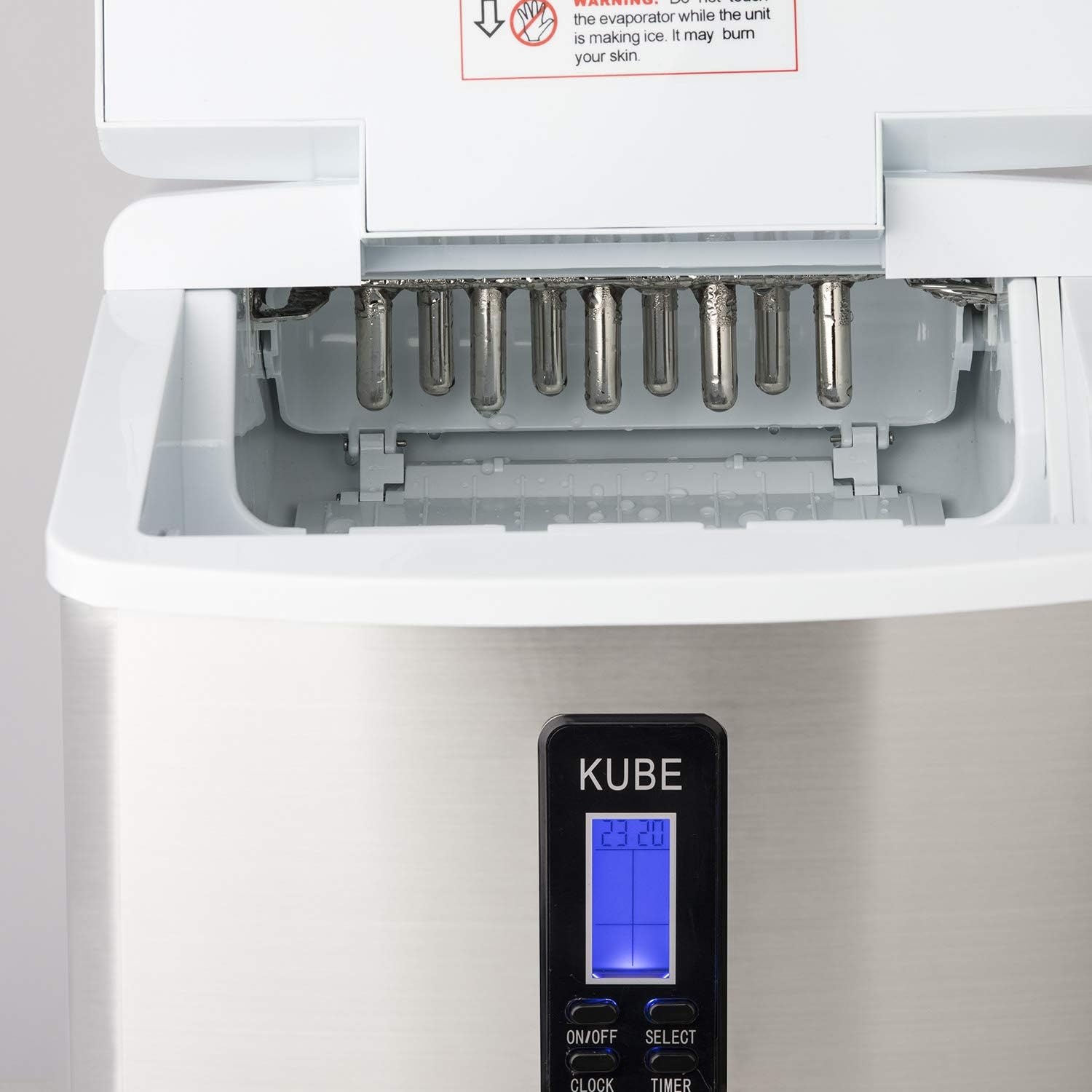 H.Koenig IJsmachine KB15 Zilver - 15 kg/dag, 3 ijsblokjesformaten, 3.3L
