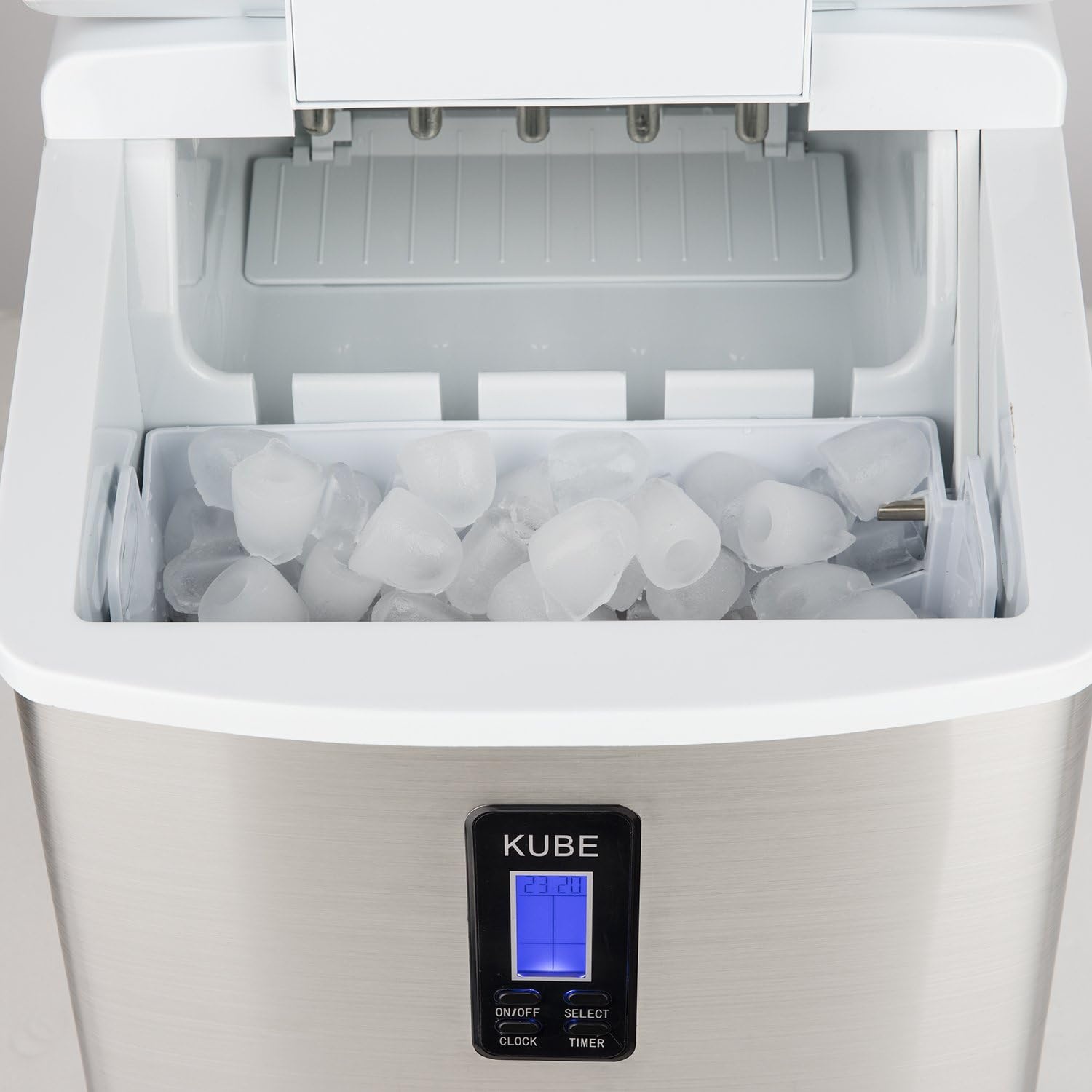 H.Koenig IJsmachine KB15 Zilver - 15 kg/dag, 3 ijsblokjesformaten, 3.3L