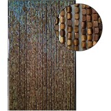 Hout kralen gordijn, opknoping retro stijl string kraal gordijn voor deuropeningen, strengen kralen deur gordijnen voor kamer verdelers huis ingang scherm decoratie (maat: 200 x 90 cm)