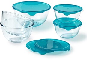 Pyrex Mengkommen Set 5-Delig met Deksel - 60% Korting
