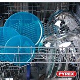Pyrex - Set van 5 kommen/slakommen met deksel - 2x0,5L + 2x1L + 1x2L - Borosilicaat glas - Extreem sterk - Vaatwasmachinebestendig - Made in France