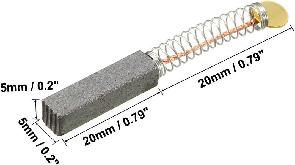 Koolborstels 20x5x5mm (15 stuks) - 72% Korting