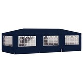 vidaXL Partytent met zijwanden professioneel 90 g/m² 4x9 m blauw