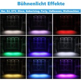 HOLDLAMP Lampen LED Podium Verlichting Podiumlicht 14 x 6W RGBW met Afstandsbediening DMX 512 met Beugel Regenboog Effect Licht voor Bar DJ Disco Verjaarda Gsfeestje Halloween Kerst Zwart - 4PCS
