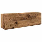 vidaXL Badkamerwandkast 100x25x30 cm bewerkt hout oud houtkleurig