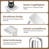 Opvouwbaar Douchezitje met Steunpoot - Wit | 30% Korting