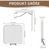 Opvouwbaar Douchezitje met Steunpoot - Wit | 30% Korting