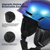 Ski- & Snowboardhelm Unisex (L) - Sterrenblauw - 72% Korting!