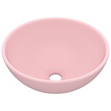 vidaXL Wastafel rond 32,5x14 cm keramiek matroze